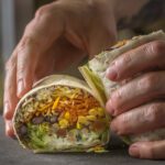 Rosa Negra burrito vegetariano